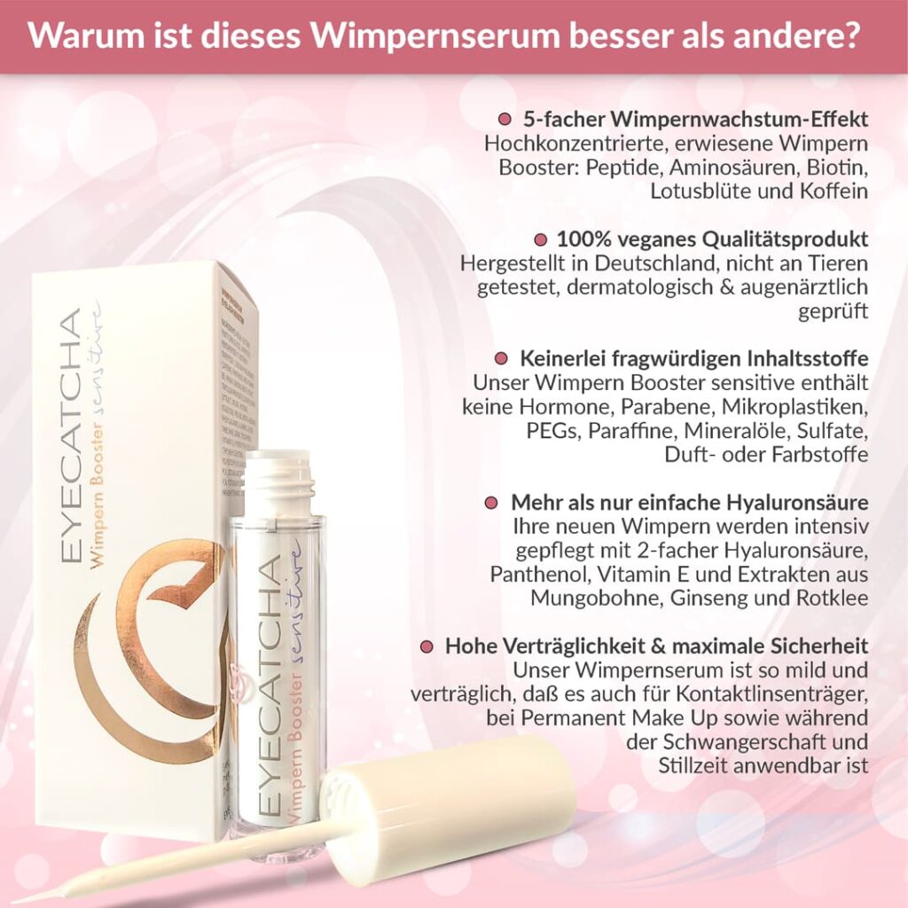 Sensitive Wimpernserum Wimpern Booster Inhaltsstoffe